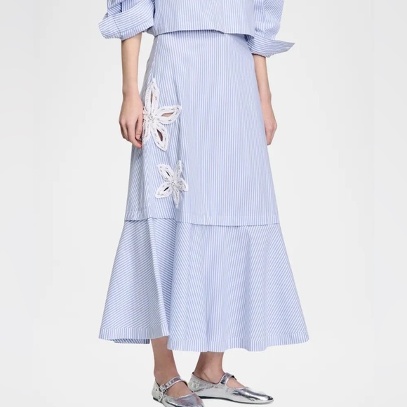 Jasmin Embellished Cutout Maxi Skirt - Picture 1 of 6